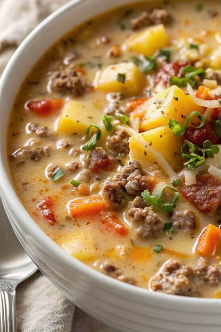 Best Easy Cheeseburger Soup Recipe