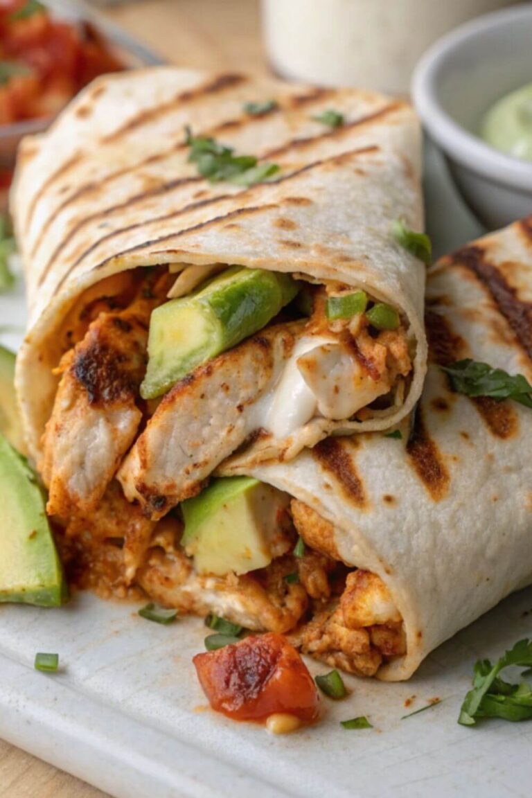 Quick & Easy Chicken Avocado Wrap Recipe