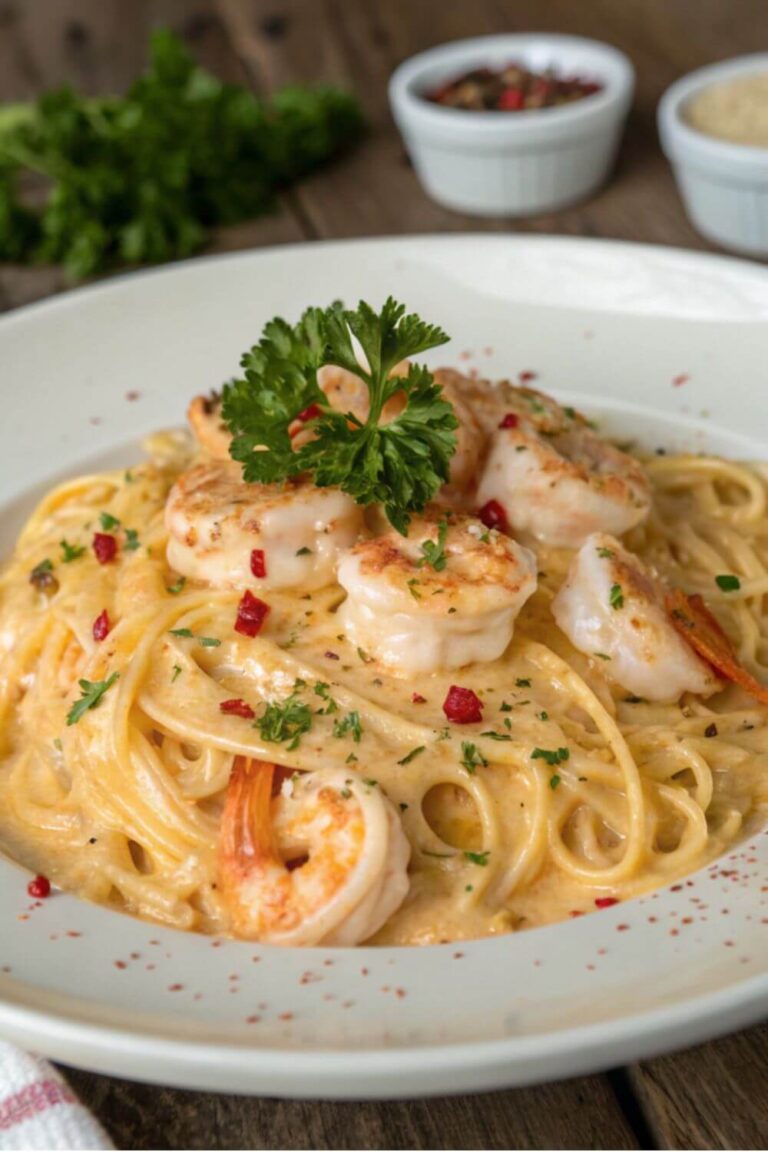 Best Creamy Cheese Shrimp Pasta