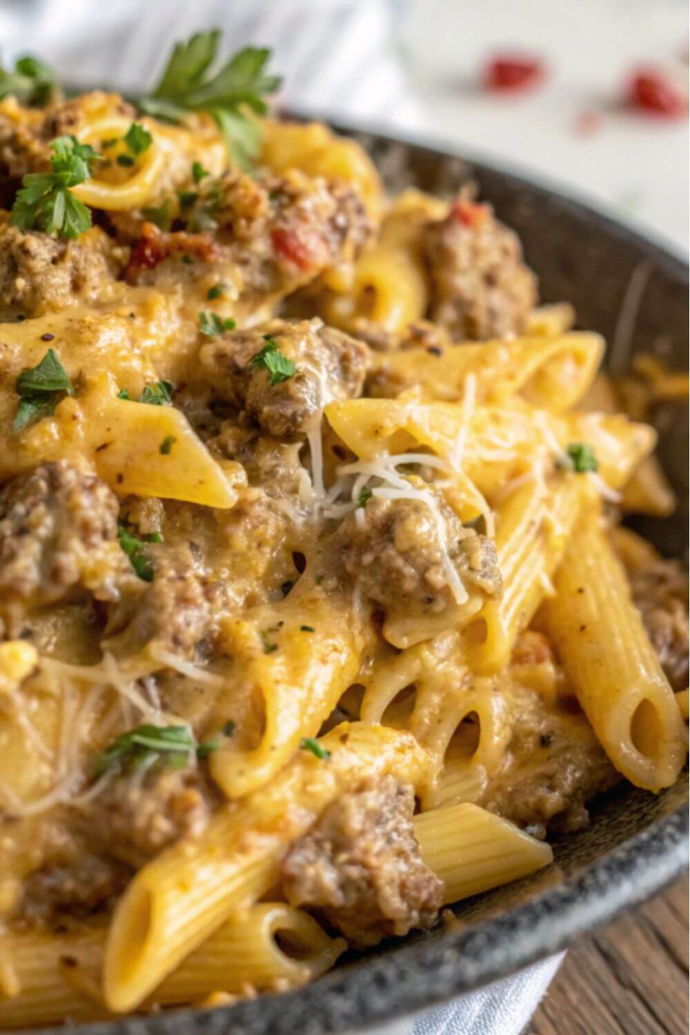 One-Pot Ground Beef & Pasta Skillet Dinner