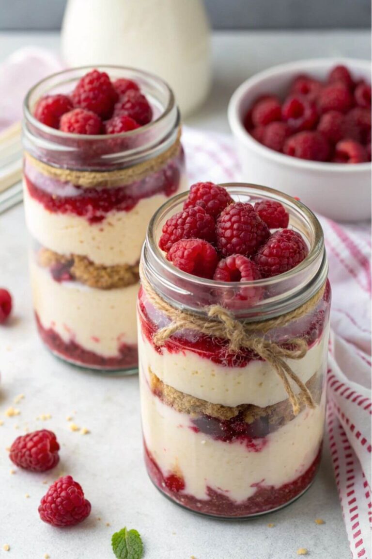 Mini Raspberry Cheesecake Cups