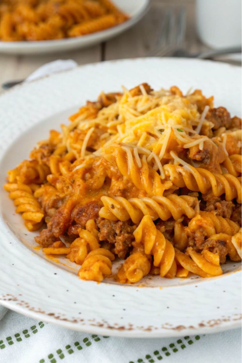 Delicious Cheesy Taco Pasta