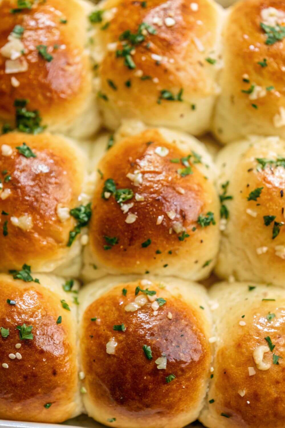 Cooked bread rolls.