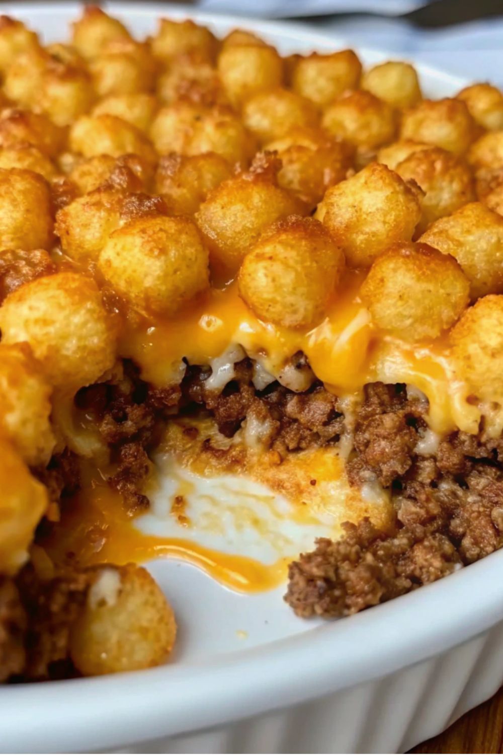 Easy Tater Tot Casserole Recipe with Ground Beef