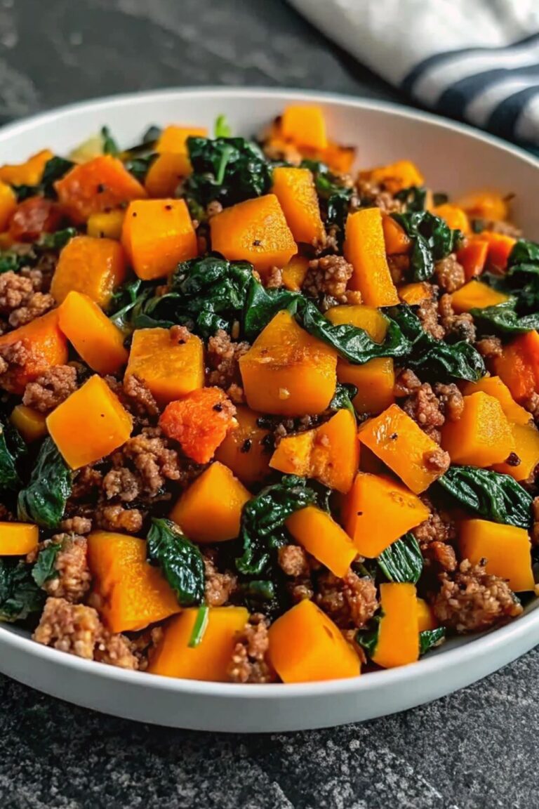 Ground turkey with sweet potato.