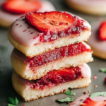 Easy Strawberry Shortbread Cookies- Deliciously Sweet Bites
